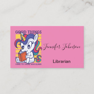 Carte De Visite Choses de licorne pour ceux qui apprennent