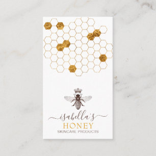 Carte De Visite Chou Skincare Gold Foil sur blanc