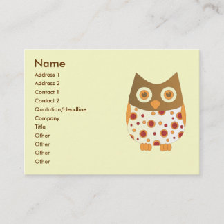 Carte De Visite Chouette