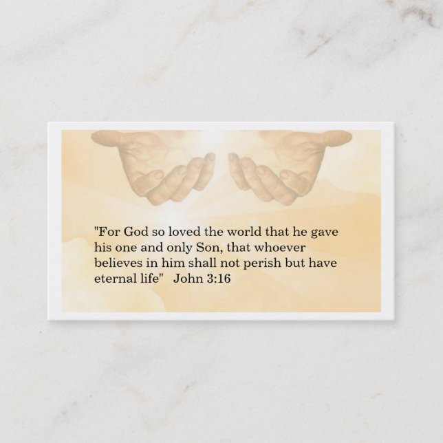 Carte de visite chrétien (Devant)