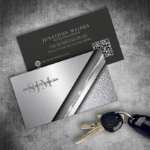 Chrome brossé et monogramme de pierre ID1042