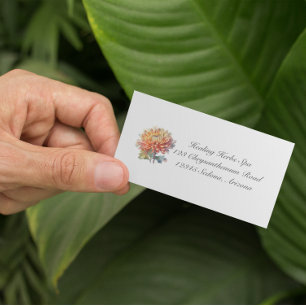 Carte De Visite Chrysanthème de la récolte d'or, sur mesure