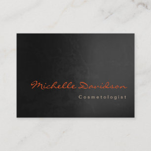 Carte De Visite Chubby Cosmetologue tendance Unique gris noir