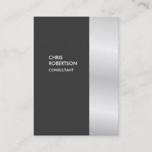 Carte De Visite Chubby Stylish Grey Premium Silice