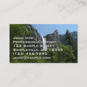 Carte De Visite Chute de Bridalveil dans le Parc national de Yosem