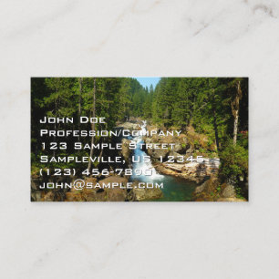 Carte De Visite Chutes d'argent au parc national du mont Rainier