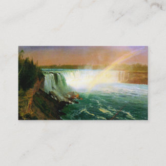 Carte De Visite Chutes du Niagara peignant l'artiste Albert