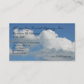 Carte De Visite Ciel Bleu Clair