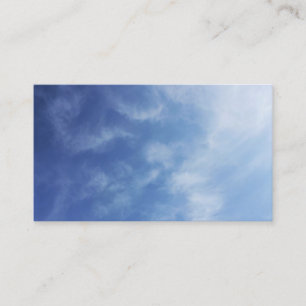 Carte De Visite Ciel bleu Nuages brumeux Photo