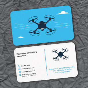 Carte De Visite Ciel bleu - Pilote de drone