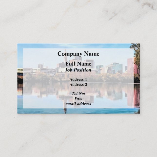 Carte De Visite Ciel de Hartford CT (Devant)