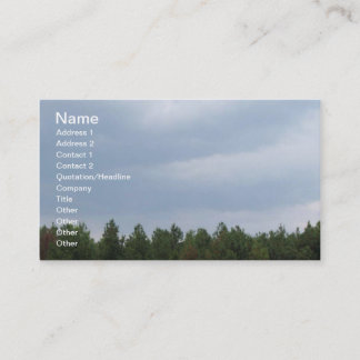Carte De Visite Ciel et nuages
