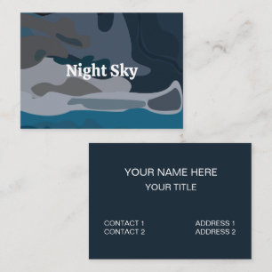 Carte De Visite Ciel étoilé de nuit 