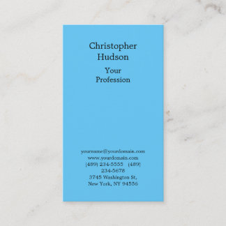Carte De Visite Ciel professionnel bleu clair de la soie Premium