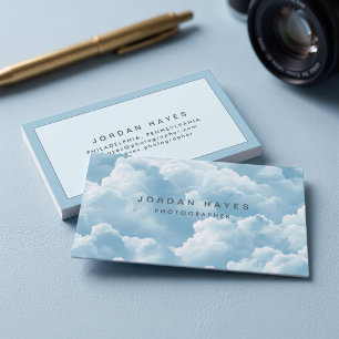 Carte De Visite Ciel rêveur nuage bleu doux