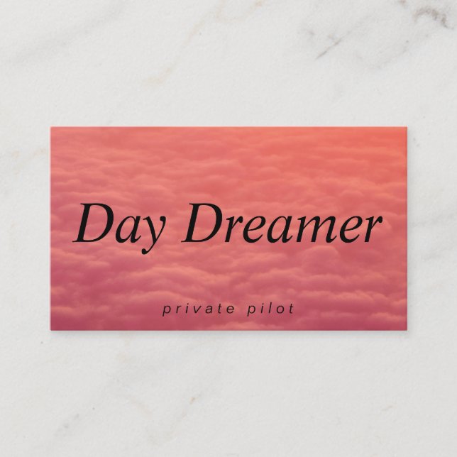 Carte De Visite Ciels nuageux | Dreamer (Devant)