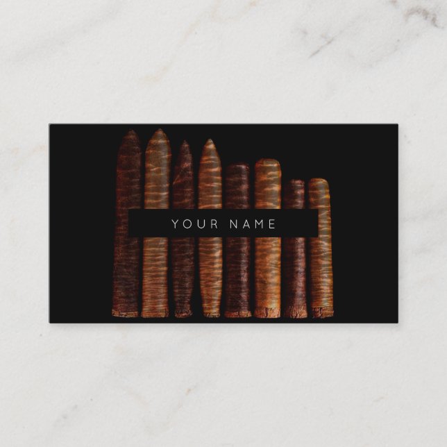 Carte De Visite Cigares Habana Cubain Vip Noir (Devant)