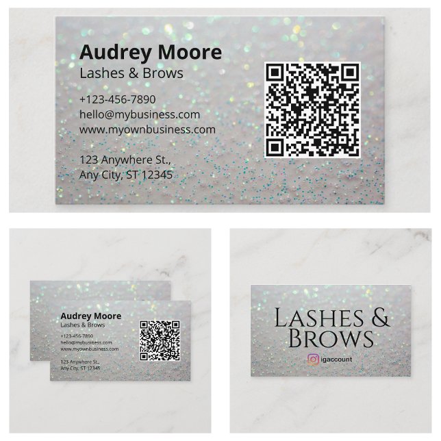 Carte De Visite Cil Sophistiqué (Sophisticated Eyelash Business Card
)