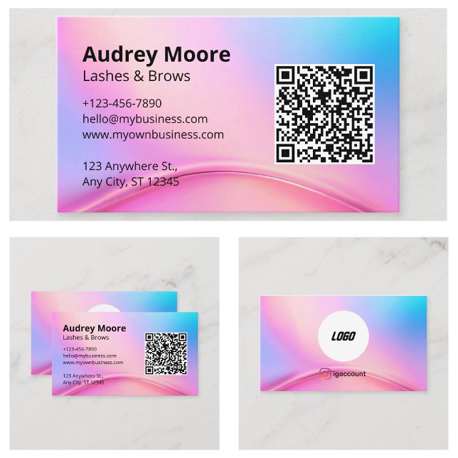 Carte De Visite Cils Sourcils Chic (Chic Eyelash Lashes Brows Business Card
)