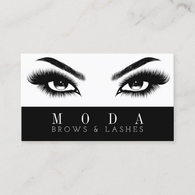 Carte De Visite Cils, Sourcils, Microblading, (Devant)