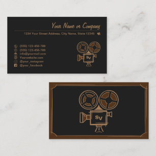 Carte De Visite cinéaste, producteur de films, réalisateur, acteur