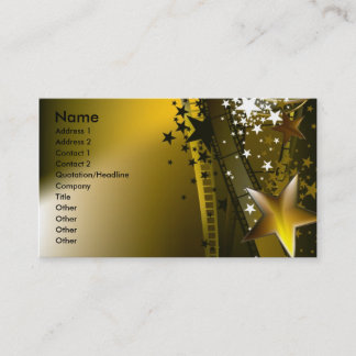 Carte De Visite cinema1, Nom, Adresse 1, Adresse 2, Contact 1...