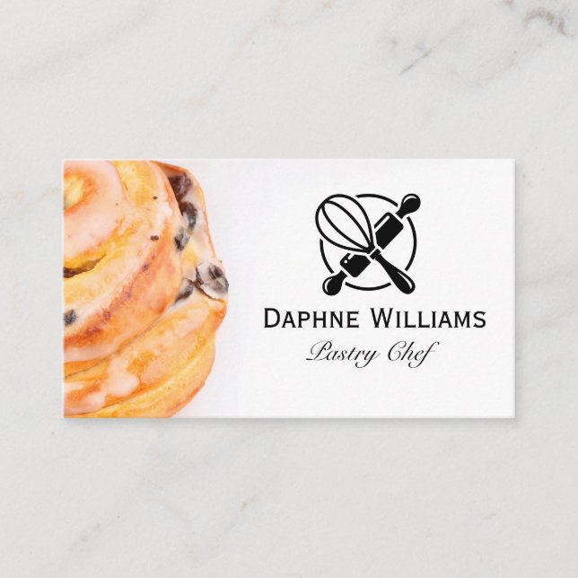 Carte De Visite Cinnamon Roll | Baking Tools (Devant)
