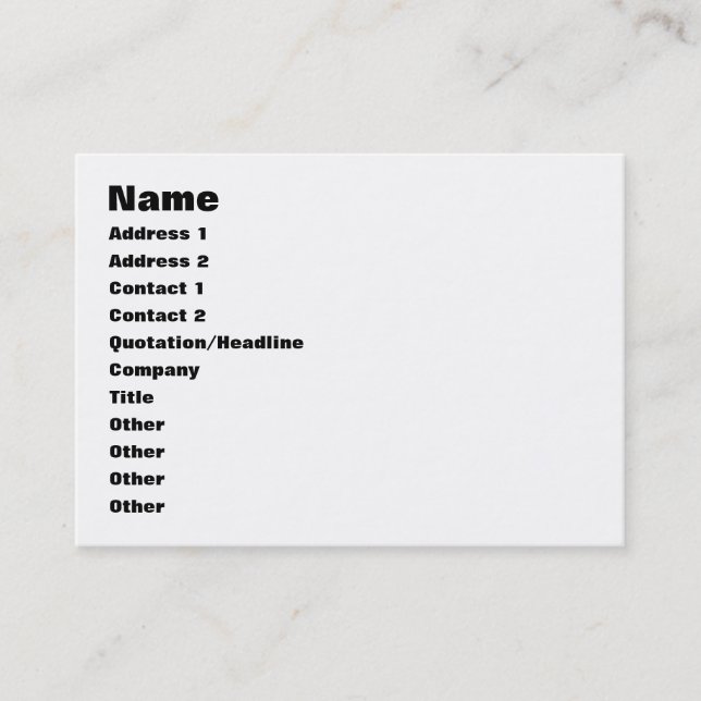 Carte De Visite Cinq Boroughs ~ New York (Devant)