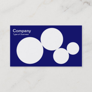 Carte De Visite Circle Series - Blanc sur Dp Navy