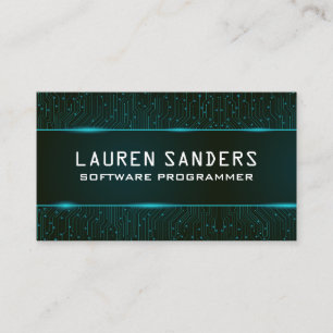 Carte De Visite Circuit Board   Technologie