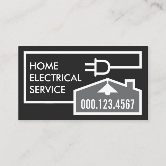 Carte De Visite Circuit électrique domestique (Devant)
