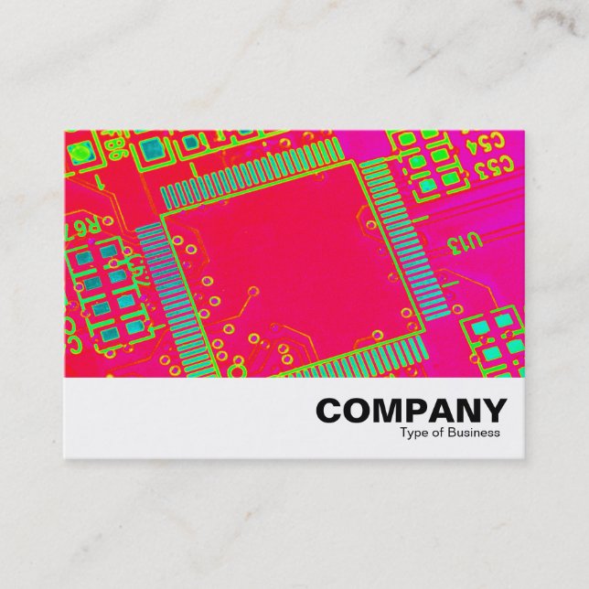 Carte De Visite Circuiterie Abstraite Colorée (Devant)