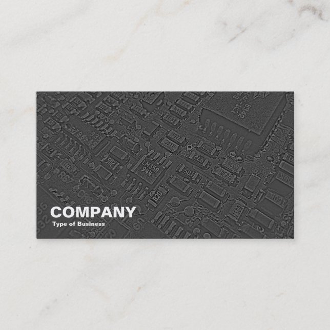 Carte De Visite Circuitrie - Noir (Devant)