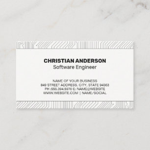 Carte De Visite Circuits   Programmation logicielle