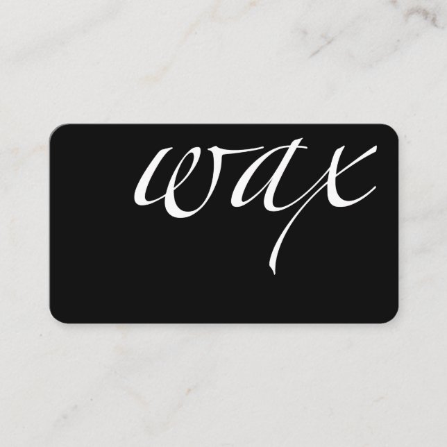 Carte De Visite Cire : Cire brésilienne (Devant)