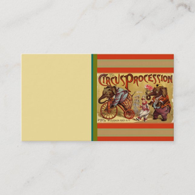 Carte De Visite Cirque (Devant)