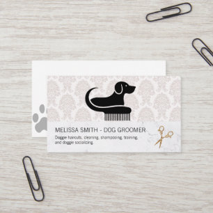 Carte De Visite Ciseaux de toilettage pour animaux de compagnie   