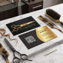 Ciseaux dorés faux simples Cool pour coiffeur