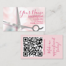 Ciseaux Élégants Rose et Argent Coiffeur