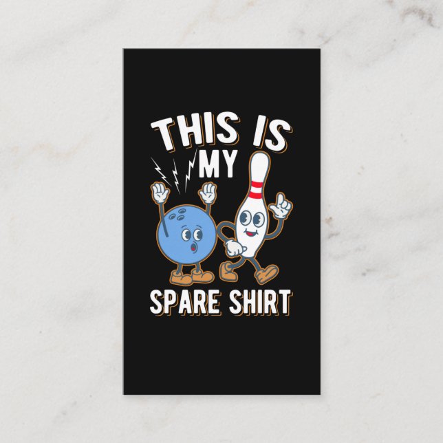 Carte De Visite Citation de Bowling drôle C'est ma réserve (Devant)