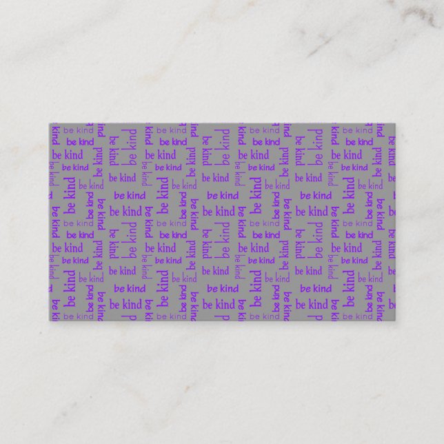 Carte De Visite Citation de gentillesse Motivation Inspiration (Devant)
