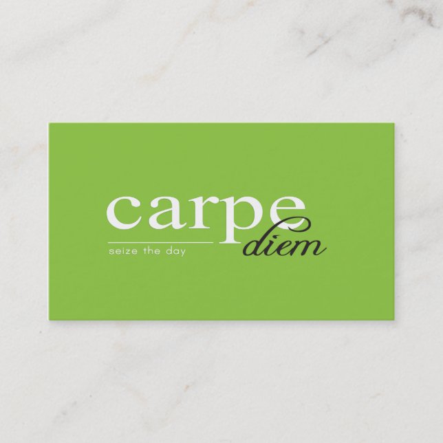 Carte De Visite Citation de motivation inspirée (Devant)