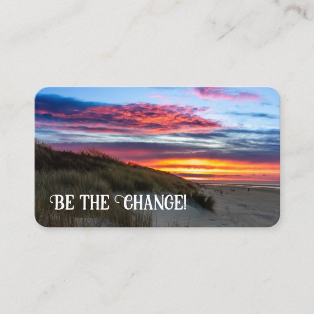 Carte De Visite Citation de motivation pour une attitude positive  (Devant)