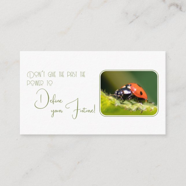 Carte De Visite Citation motivationnelle positive avec peu de cocc (Devant)