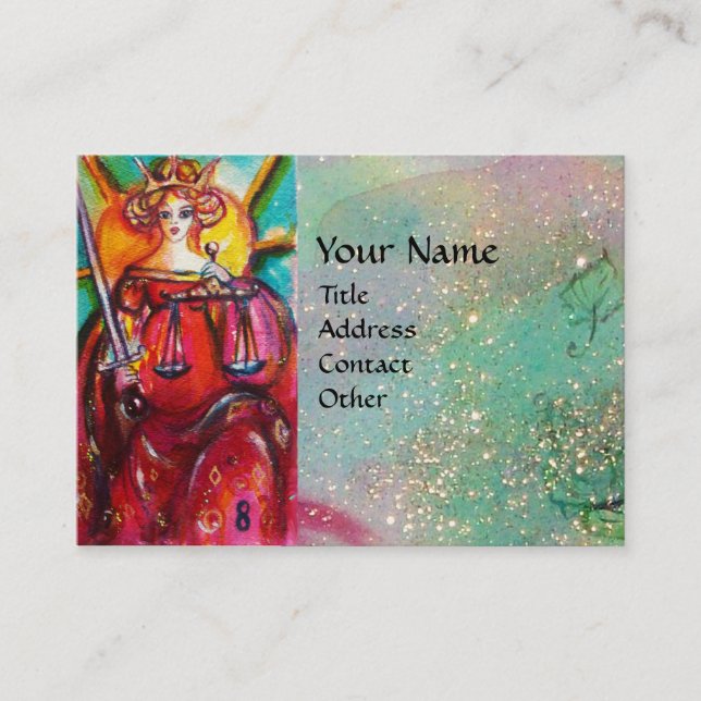 CARTE DE VISITE CITOYENS DES OMBRES PERDUES / LA JUSTICE (Devant)