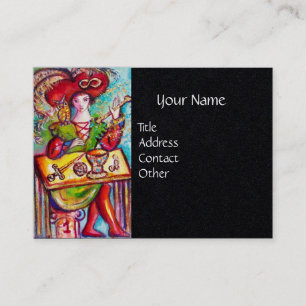 Carte De Visite CITOYENS DES OMBRES PERDUES, MAGICIEN Black Paper