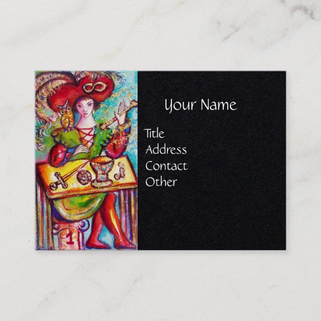 Carte De Visite CITOYENS DES OMBRES PERDUES, MAGICIEN Black Paper (Devant)