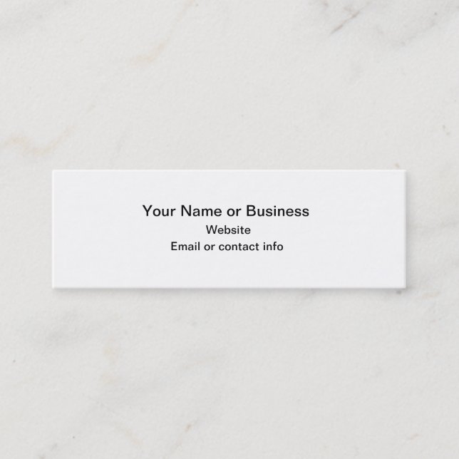 Carte de visite citrouille Mini Signet (Devant)