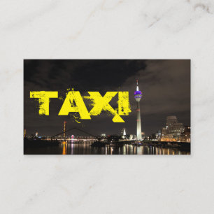 Carte De Visite City skyline chauffeur de taxi transporteur de cha