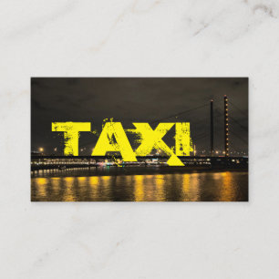 Carte De Visite City skyline chauffeur de taxi transporteur de cha